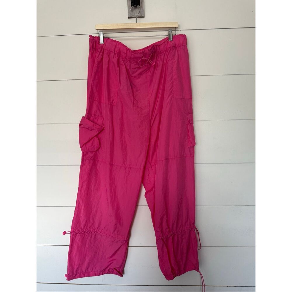 Rue 21 Plus Size Women’s 3X Hot Pink Parachute Pants New